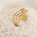 انگشتر مینیمال سه لاین