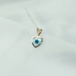 پلاک سواروسکی چشم نظر قلبی