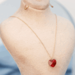 پلاک زنجیر متصل قلب